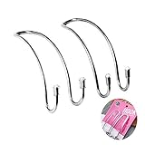 GCA Car Seat Holder Coat Clothes Hook Back Purse Bag Hanging Hanger Organizer - 2 pack(Silver)