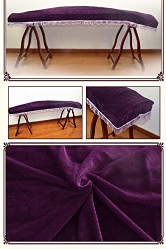Yobeyi Gold Velvet Guzheng Dust Cover Piano Cover Guzheng Famous Musical Instrument Accessories (purple) - Thumbnail 4