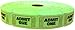PM Company Admit One Ticket Rolls, 2000 per Roll, 4 Rolls in Assorted Colors (59002)