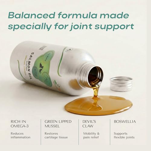 O2 PETS Omega Gold Joint Cats and Dogs Wild Caught Norwegian Salmon Oil Supplement – Premium Omega 3 for Joint and Mobility Support (500ml)