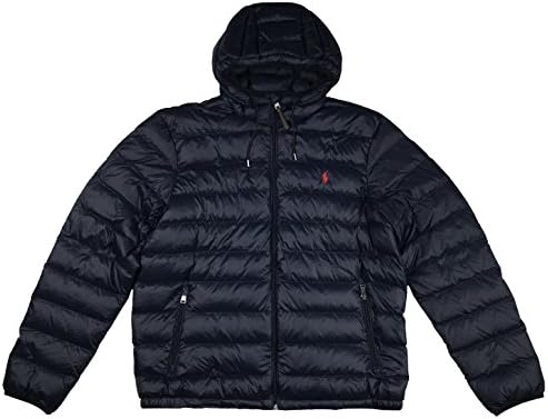 polo ralph lauren men's full zip hooded puffer jacket