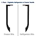 Single Door Handle for Frigidaire Refrigerator - 5304506471, 5304504510, 5304504509 (Slope Right)