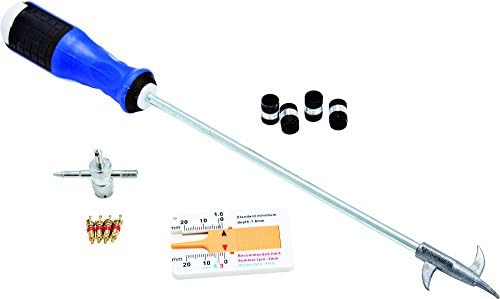 XCMAN Car Tire Cleaning Removing Stone Hooks Multitool Dig Pick Car Tire Gap Thread Cleaner Valve Core Screwdriver+Valve Stem Tool+Machined Aluminum Alloy Valveread Cleaner Valve Core Screwdriver Kits