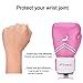 Trideer Pro Grade Boxing Gloves, Kickboxing Bagwork Gel Sparring Training Gloves, Muay Thai Style Punching Bag Mitts, Fight Gloves Men & Women (Pink & White, 10 oz)