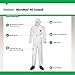 Lakeland MicroMax NS Microporous General Purpose Disposable Coverall with Boots, Elastic Cuff, 3X-Large, White (Case of 25)
