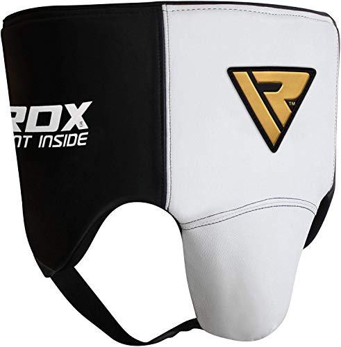 image for RDX Groin Guard for Boxing, MMA Training - Cow Hide Leather Abdo Gear 