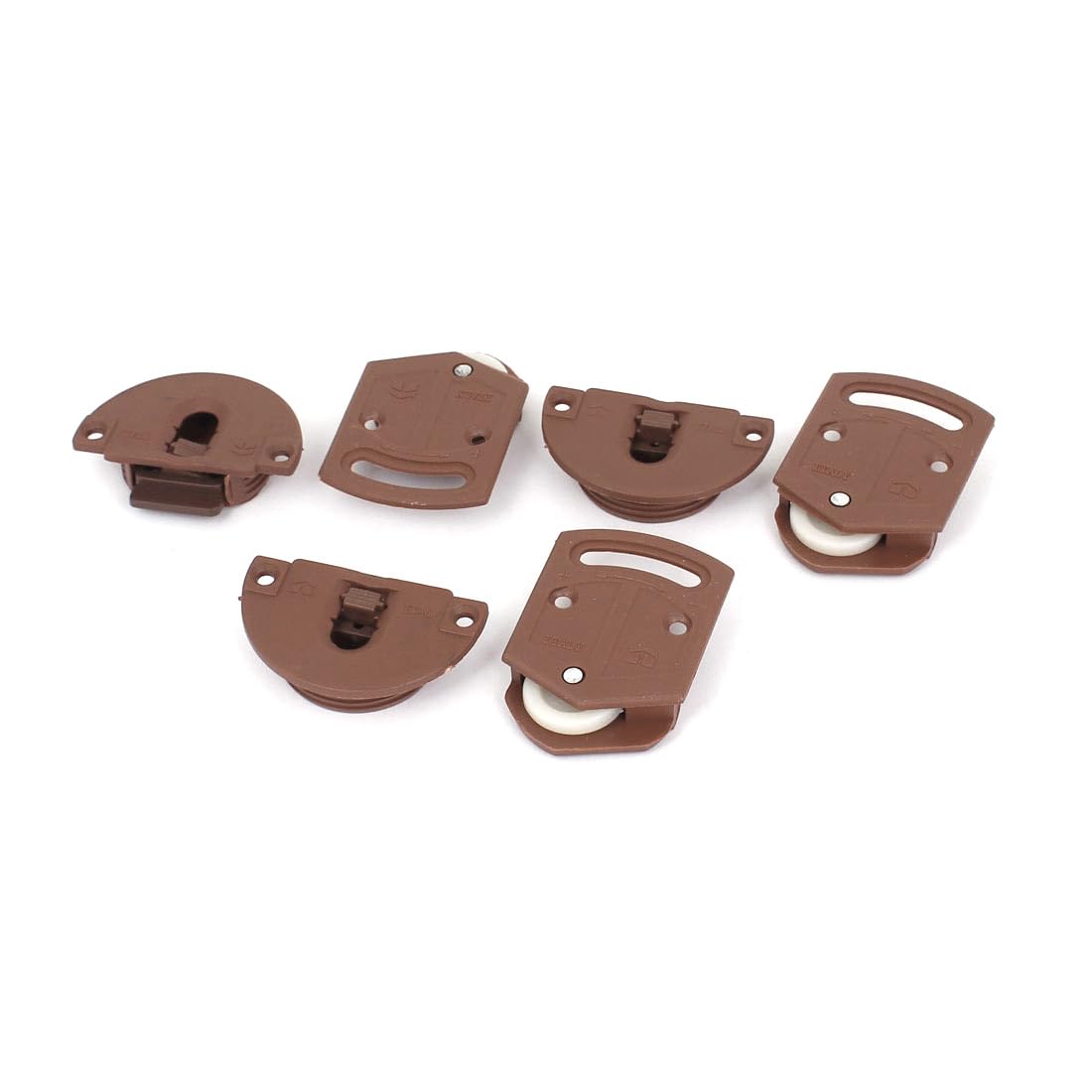 Sourcingmap Wardrobe Sliding Door Roller Gear Track Panel Internal Kit 3 Pairs