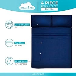 DREAMCARE Full Size Sheets - Cooling Bed Sheets