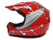 Youth Kids Red Spider Net Dirt Bike Motocross MX Dirt Bike ATV Off-Road Helmet DOT (Small)