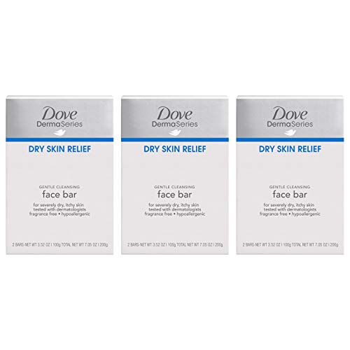 Dove DermaSeries FragranceFree Facial Cleansing Bar, for Dry Skin, 3.52 oz, 6 Bar Pricepulse