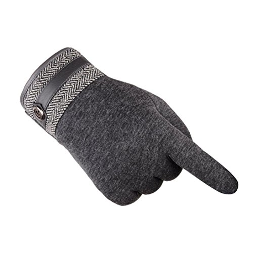AIMTOPPY Fashion Men Thermal Winter Motorcycle Ski Snow Snowboard Gloves (Gray, free)