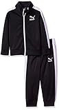 PUMA Toddler Boys' Track Set, Black, 4T