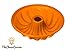The Clever Cuisine Silicone Bundt Pan Spiral Cake Mold, Perfect Thickness to Keep Consistent Form 10.5 D X 2.5 H, and Cover