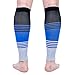 Doc Miller Compression Calf Sleeve for Men & Women, Medical Grade, 20-30mmHg Graduated Support for Running, Calf Tear, Shin Splints, Knee High, Calf Sleeves, Stripes Design, 2X-Large Size,1 Pair