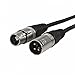Audio2000'S ADC2037-P 3pin Audio Extension XLR Male to Female Microphone Cable, 3 Feet (Tip to Tip)