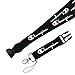 Lanyard with Hook and Buckle, Street Fashion Neck Lanyard for Keys Phones ID Badge Holder Bags Accessories - 2 Pack