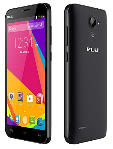 BLU Dash XL - 5.5" US GSM Unlocked Smartphone - 8GB 1GB RAM - Black (Certified Refurbished)