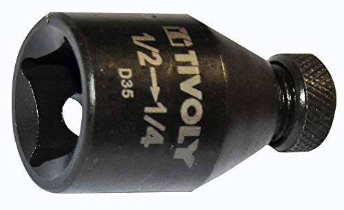 Tivoly 11591120004 Impact Wrench Square F1/2" Hex Shank 1/4" Phosphate Black