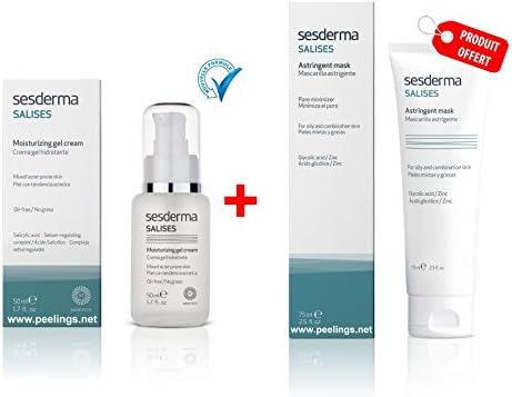 Sesderma Moisturizing Gel Cream 50ml + Salises Astringent Mask 75 Ml