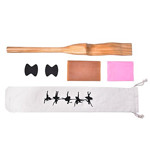 Ballet Foot Stretcher, Ballet Foot Arch Stretcher Wooden Ballet Dance Foot Stretch Stretcher Arch Enhancer 30-45 Size Ballet Instep Shaper with Foam Pad Elastic Band for Ballet, Latin Belly