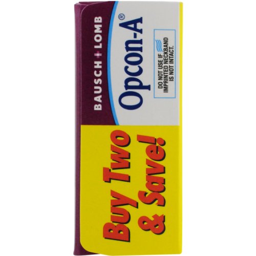 OpconA Allergy Eye Drops By Bausch & Lomb, For Itch & Redness Relief