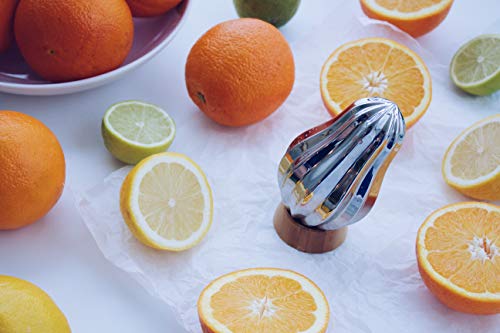 Magisso Bulb Citrus Reamer #70308 Stainless Steel with Bamboo Stand