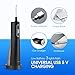 Portable Water Flosser with Wireless Quick Charge Station, X-WAVES IPX7 Waterproof Oral Irrigator, Cordless Dental Flosser, Long-Lasting Battery Life, 4 Pressure Modes, Perfect for Travel
