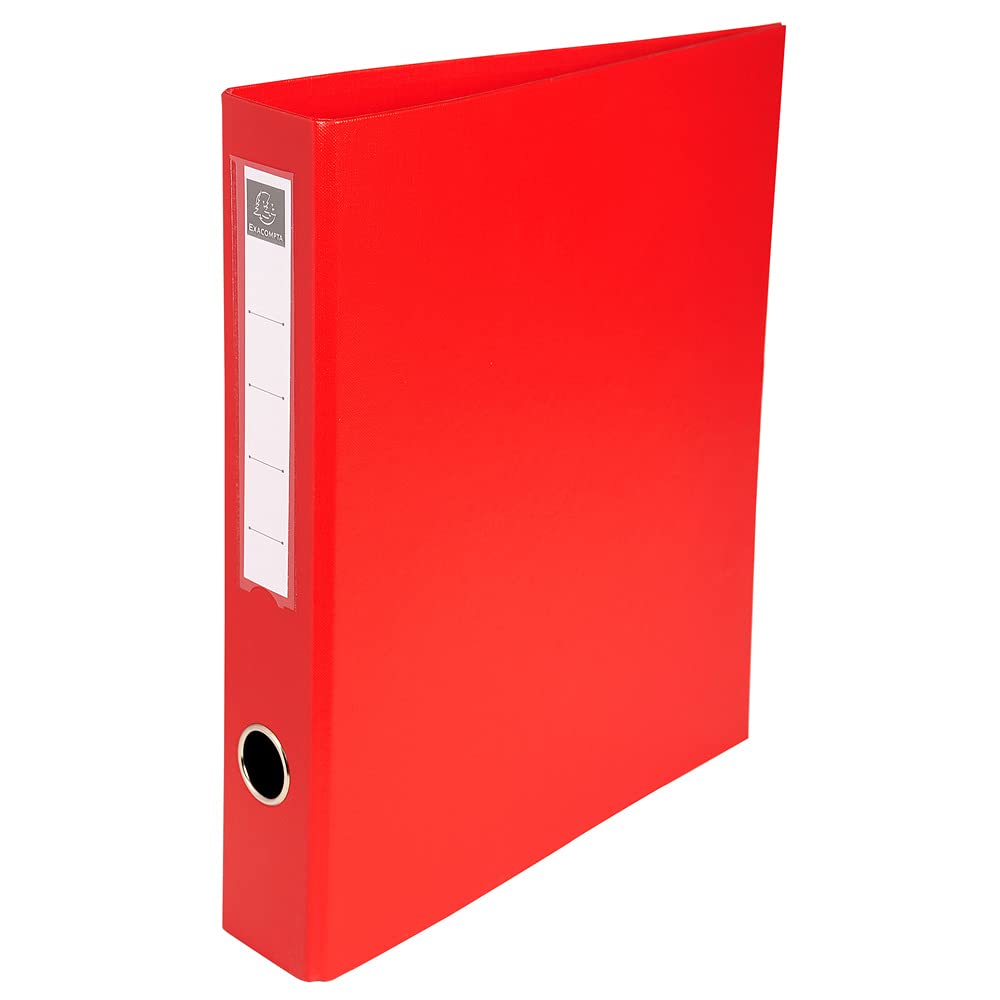 Exacompta - ref. 51640E - 1 rigid PVC binder - 4 D-rings of 40 mm on the 3rd cover - Spine 60 mm - External dimensions: 32 x 29 cm - Format to file A4 Maxi-4 random colors