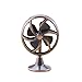 Gbell Mini Old Fashioned Lobby Fan for 1/6 Or 1/12 Miniature Dollhouse,Doll Accessories Little Girls Gift Toy (Bronze)