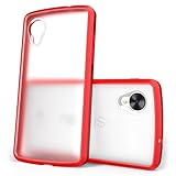 SUPCASE Google Nexus 5 Unicorn Beetle Premium Hybrid Protective Case (Clear/Red) - Not Fit LG Google Nexus 4