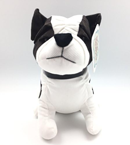 Animal Brown White Bulldog Puppy Dog Pet Lovers Door Stopper: Adorable Weighted Corduroy Bulldog Gift Home Decoration