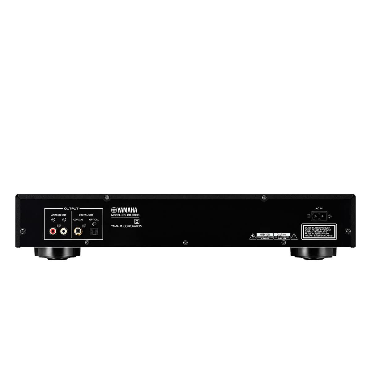 Yamaha CD-S303 Single CD Player, Black