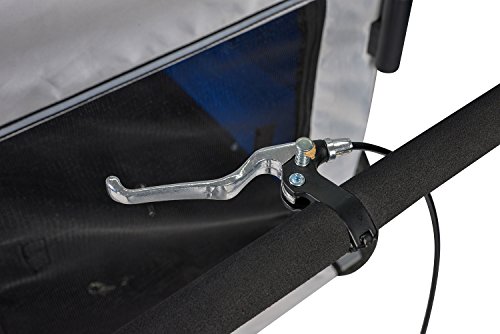 Enjoi Pet Bike Trailer Dog Cat Bicycle Carrier Stroller Jogger Shopping Cycling Wagon (Grey & Blue)