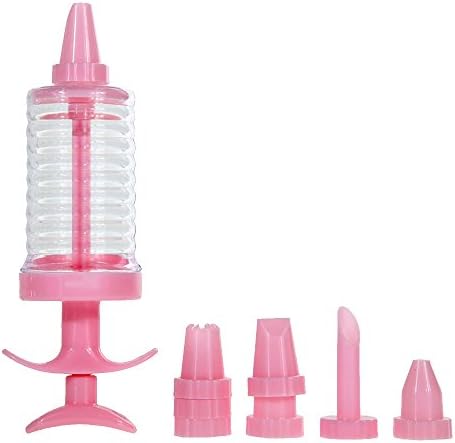 Cake Decorating Icing Piping Cream Syringe and 8 Icing Tips by uGen! Pastry Pen and Tips Set. Perfect Home Kitchen Dessert Cooking Tool for you!