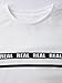 Joeoy Women's White Letter Print Long Sleeve Crop Top Sweatshirt-M