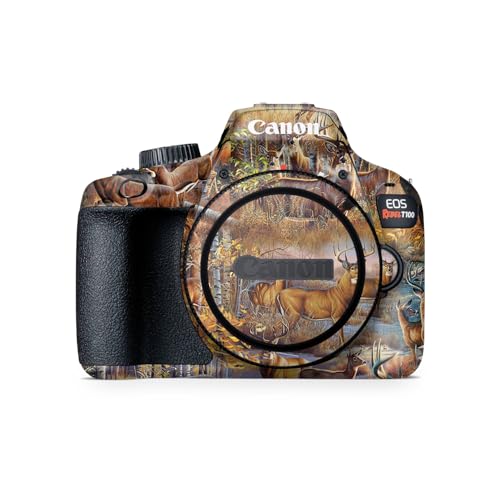 Camera Skin Compatible with Canon EOS Rebel T100 (2018) - Deer Pattern - Premiu…