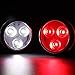WolfonFire USB Rechargeable Bike Light Set, Front Headlight and Rear LED Bicycle Light, 4 Light Mode Options, Water Resistant IPX4(2 USB Cables and 2 Strap Included)