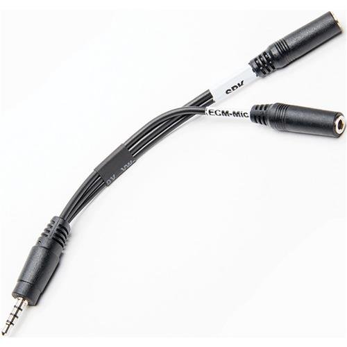 Azden i-Coustics HX-Mi TRRS Mic/Headphone Audio Adapter Cable for Smartphones & Tablets