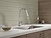 Delta Essa Chrome Touch Kitchen Faucet with Pull Down Sprayer, Modern Single Hole Touch On Kitchen Sink Faucet, Single Handle, Chrome 9113T-DST