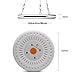 CANAGROW Plant Grow Light, LED Grow Lights for Indoor Plants, 100W UFO Waterproof Grow Light Plant Growing Lamp, New Technology Cob Led Grow Light, Natural Heat Dissipation Without Noise