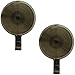 Haute Decor Attract Magnetic Wreath Hanger (Antique Brass) - Set of 2 Magnets - for 2 Metal Doors/Surfaces or 1 Single-Pane Glass Door/Window - Holds up to 10 lbs.