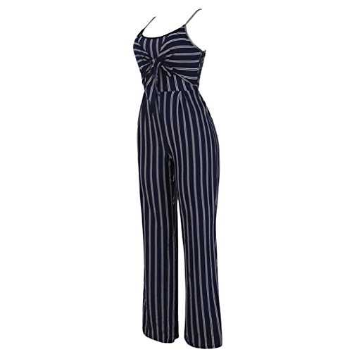 Shorts Pants 2PCS Set,Clearance! AgrinTol Women Summer Stripe Sleeveless Vest Shirt Tops Blouse Shorts Pants 2PCS Set (M, Navy)