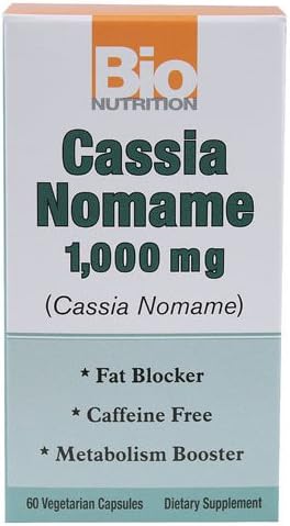 New - Bio Nutrition Cassia Nomame - 1000 mg - 60 Vegetarian Capsules