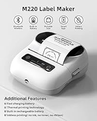 Phomemo M220 Label Maker, New Flagship 3.14 Inch