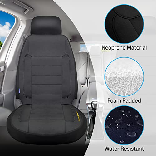 Goodyear [2 Pack Water Resistant Car Seat Cover, 100 Pure Neoprene Fabric for Maximum