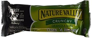 Image of Nature Valley Crunchy Granola Bars Oats 'N Honey 15 Two Bar Pouches (30 Bars) - 1.5 Oz. Each - Small Storage Space Friendly
