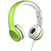 LilGadgets Connect+ Style On-Ear Kids Headphones w/Microphone - SharePort Technology, SoftTouch Padding, Detachable Cable, Noise Reduction, Durable & Adjustable, Green Kids Headphone with Microphone