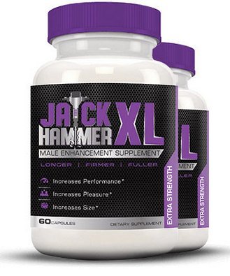 Male Enhancement Pills & Natural Testosterone Booster | Jackhammer XL Enhancing Pills for Men | Best for Increased Size, Stamina, Energy & Libido | Bodybuilding Supplement for Men