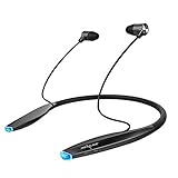 ZEALOT H7 Bluetooth Headphones with Magnet Attraction, Slim Wireless Headset Neckband Sweatproof Earbuds with Microphone for Sports Excise Gym (Black)