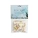 Wholesale 24PCS 16MM Gold Plated Metal Clear Rhinestone Glass Buttons Supplies Bulk for Craft (Shank)
